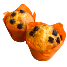 Oranje sinaasappel muffin